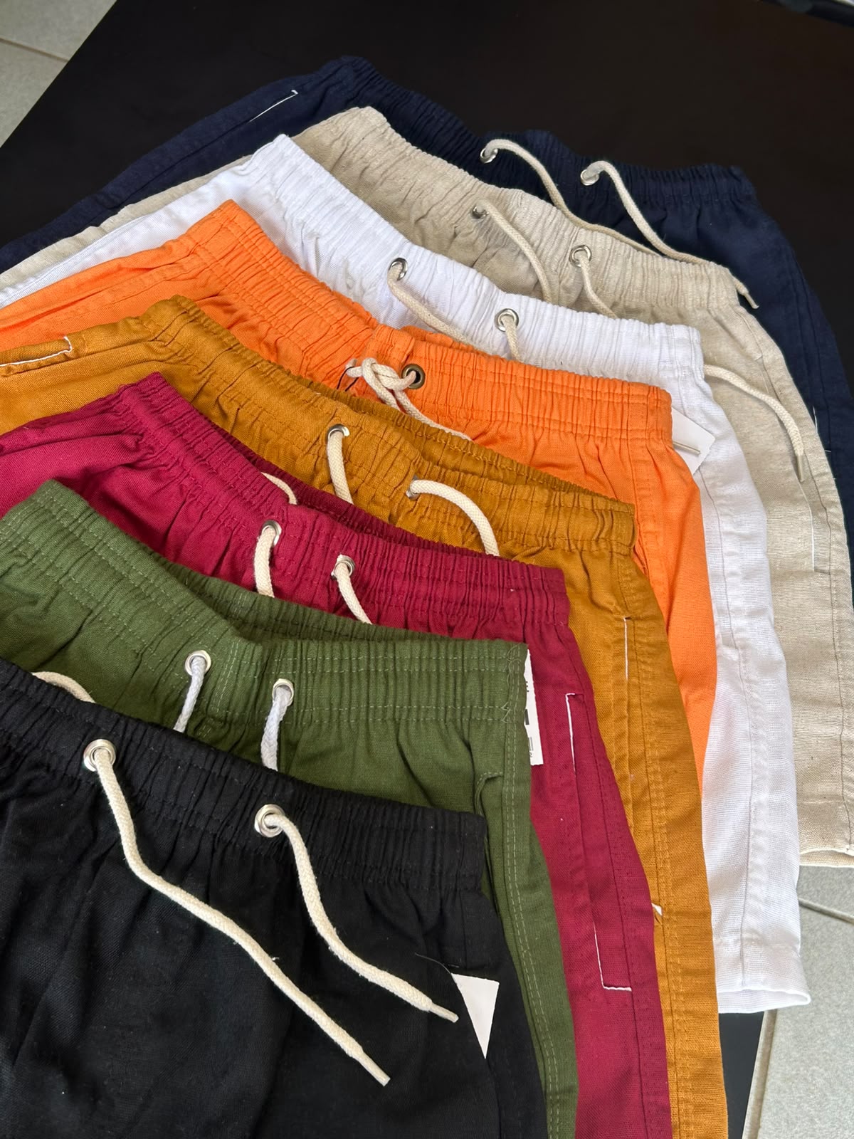 Short em Linho Premium (7 cores) — 2 por R$100 à vista — Praxedes Griffes