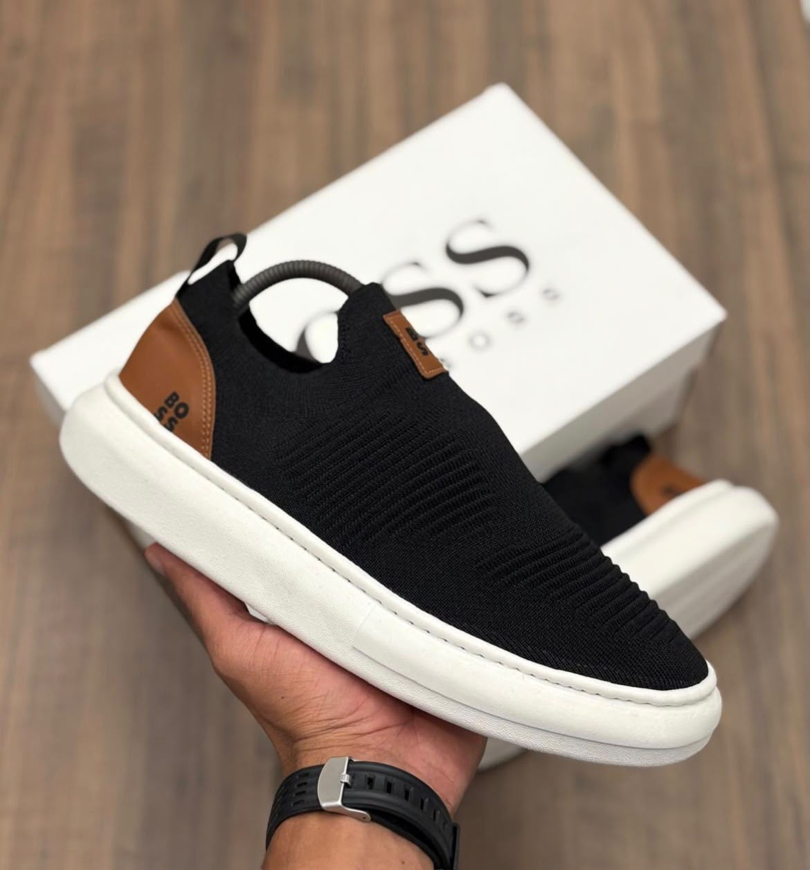 Tênis Meia Hugo Boss Preto — Praxedes Griffes