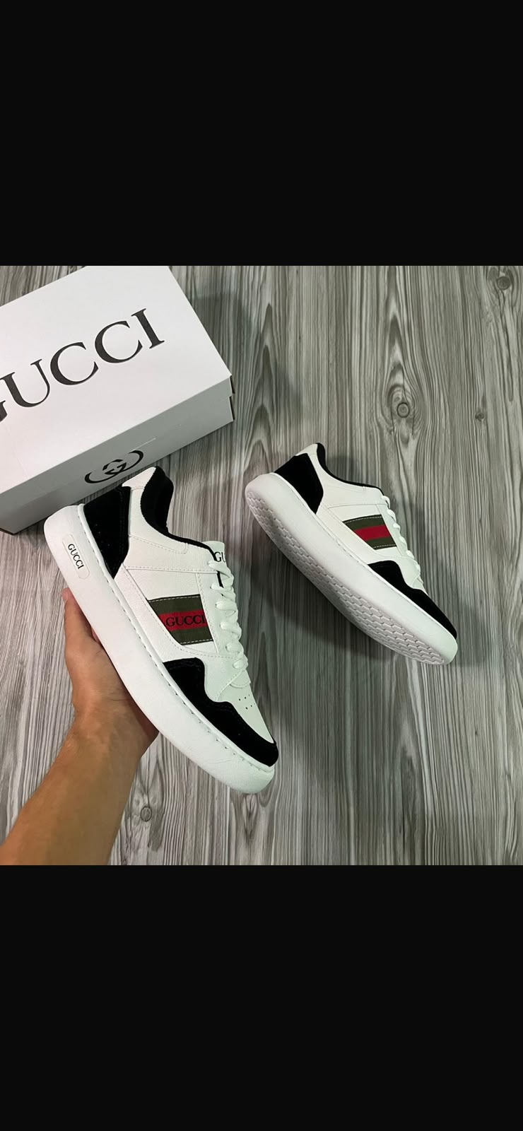 Tênis Gucci Branco Listrado — Praxedes Griffes